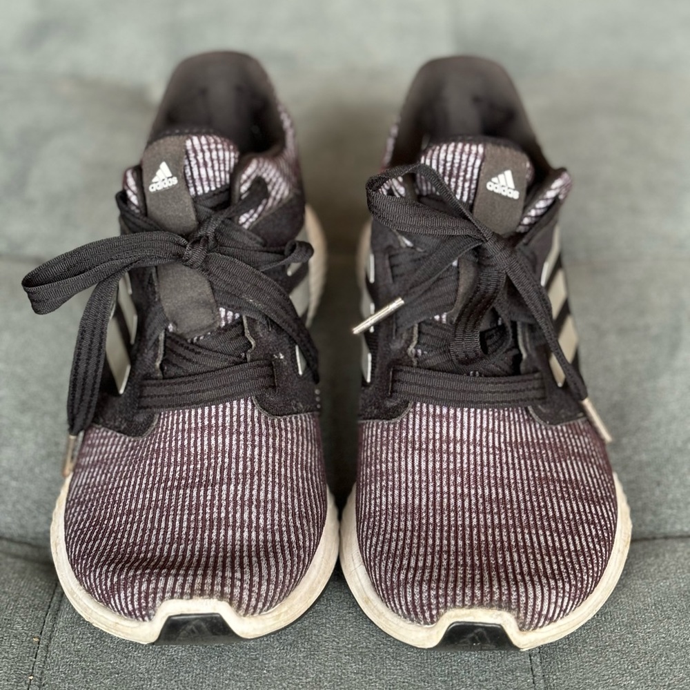 Adidas Edge Lux 3 Black Silver Metallic Women’s Running Shoes F36671 - Size 8